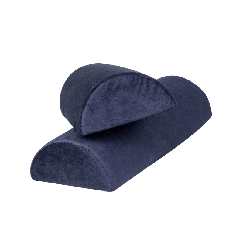 Ergonominen ortopedinen puolisylinterinen jalkatukityyny Lentokoneen jalkatukitoimisto Muistivaahtomuovi jalkatukityyny pöytätyynyn alla