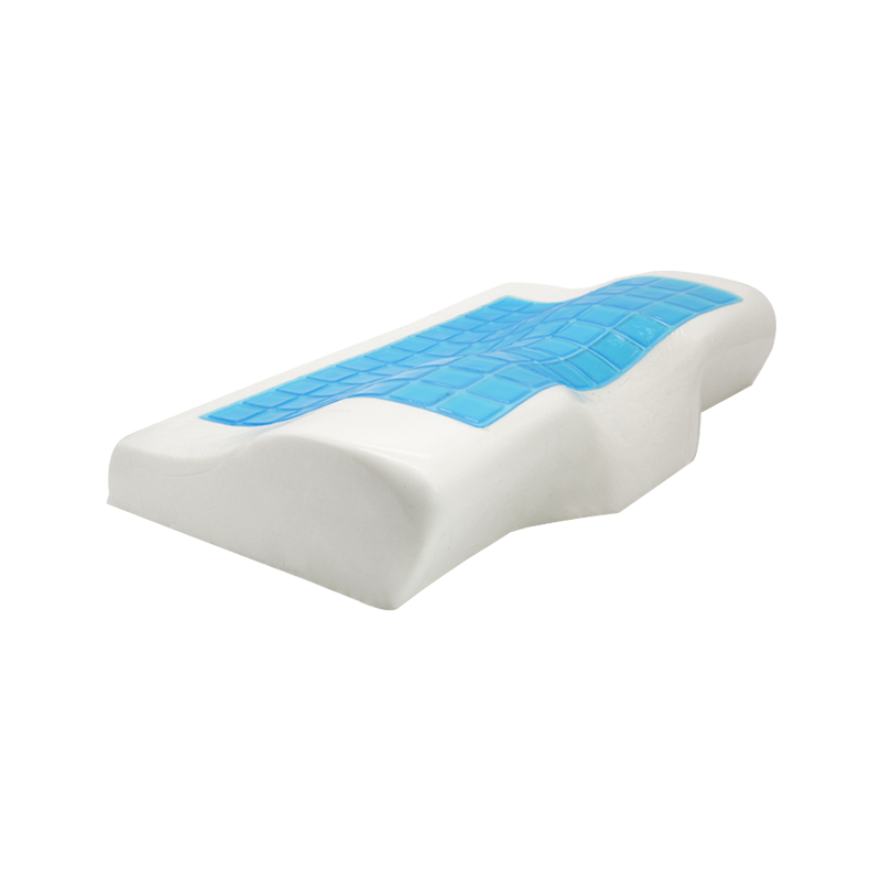 Hot Sale Contour Shape -tyynygeeli viilentävä mukava muistivaahtomuovi kaulatyyny irrotettavalla päällyksellä